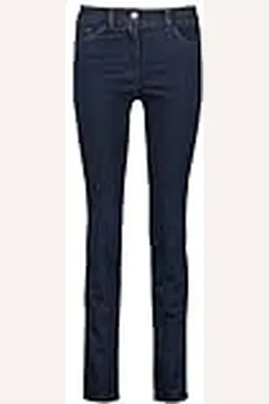 Gerry Weber EDITION Damesbroek lange jeans, donkerblauw denim, 36