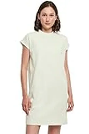 Build Your Brand Turtle Extended Shoulder Dress Damesjurk van katoen met overgesneden schouders in vele kleuren verkrijgbaar, maat XS-5XL, , XL