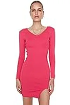 Trendyol Dames Midi Bodycon Slim Knitwear Jurk, , L