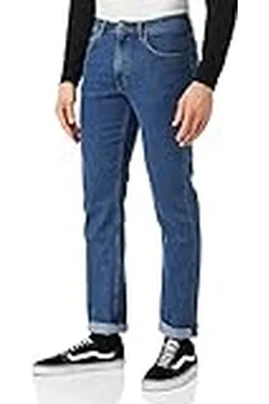 Lee Herren Brooklyn Straight Jeans,Mid Stonewash,30W / 32L