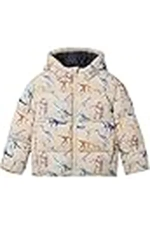 TOM TAILOR 1042925 kinderjas, 36467-beige, meerkleurig, Dino Print, 128/134 voor kinderen, , 128-134