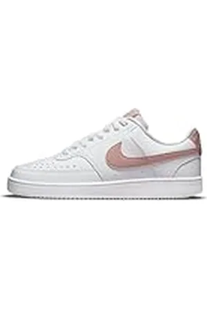 Nike Court Vision Low Next Nature damessneaker, wit/roze Oxford, 44 EU
