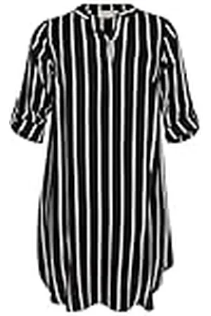 Kaffe Plus-size damesjurk, middelgroot, V-hals, hals, casual pasvorm, , 42 Groten mate