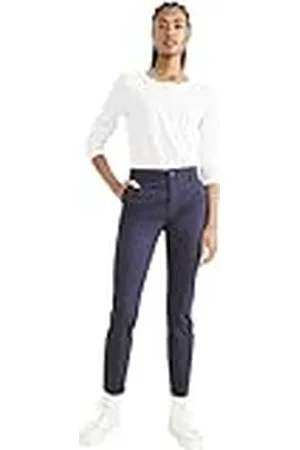Dockers Weekend Chino Skinny Pants vrijetijdsbroek voor dames, Blauw , 33