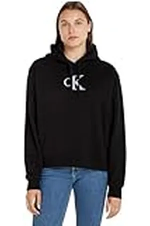 Calvin Klein Jeans Satijnen Ck Hoodie voor dames, , XS