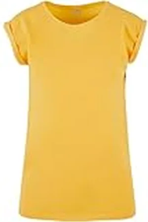 Build Your Brand Dames T-shirt Dames Extended Shoulder Tee, lang gesneden T-shirt voor vrouwen, katoen, , L
