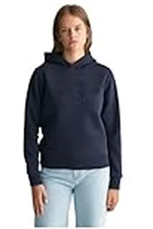 GANT Tonal AS Hoodie, Evening Blue, 134-140, kinderen, uniseks, , 134-140