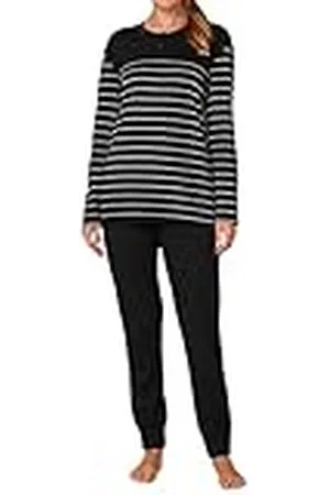 Schiesser Damen Schlafanzug Set lang Baumwolle Modal - Nightwear