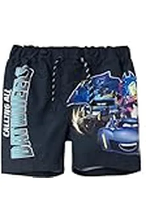 NAME IT Nmmmicco Batwheels Long Zwemshort Wab, , 104 cm