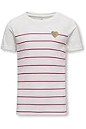ONLY Meisjes Kogemily Life S/S Heart Top Cs JRS Noos T-shirt, , 110-116