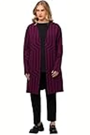 Ulla Popken Open jaquard cardigan voor dames, , 50-52