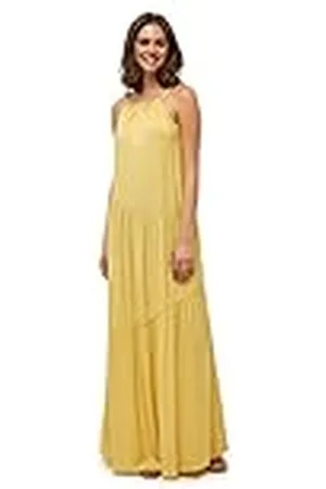DESIRES Joyla halterjurk vrijetijdsjurk voor dames, dark yellow, M
