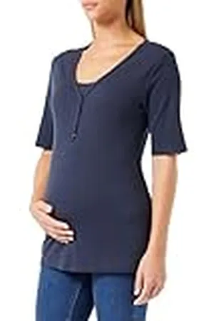 Noppies Renate Nursing Rib Pyjama Top Ss Nachthemd voor dames, Night - N146, M/L