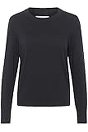 Part Two Damestrui, lang, mouwen, slim fit, ronde hals, gestreept, heuplengte, , S