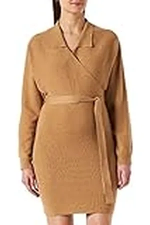 VERO MODA VMSUNNA LS damesjurk met V-hals, collar jurk, GA-jurk, , M