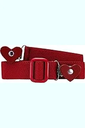 Playshoes Elastische Met Hartjes Clips Meisjes Riem, , 116/140 cm