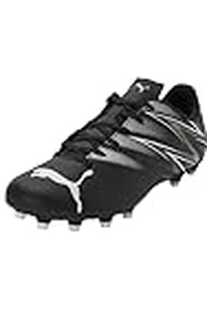PUMA Attacanto Fg/Ag voetbalschoen voor heren, standaard, Zwart Zilver Mist, 44 EU