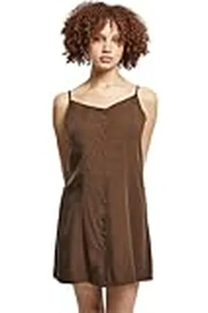 Urban classics Vicose Mini-jurk voor dames, , 3XL