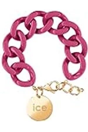 Ice-Watch ICE - Jewellery - Chain bracelet - Orchid - Gold - Roze XL mesh armband voor vrouwen met gouden medaille (020928)