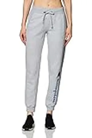 Champion Powerblend Jogger voor dames, Script Logo broek, grijs, M