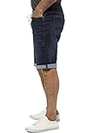 JP 1880 Bermuda Flexnamic heren, Blauw (Donkerblauw Denim), 60