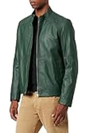 HUGO BOSS Lokis Leren herenjack, , XXL