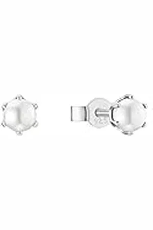 Amor Oorbellen 925 Sterling Zilveren Meisjes Kinderoorbellen, Met Waxkraal, 0,5 cm, , Wordt Geleverd In Sieraden Geschenkverpakking, 2022978