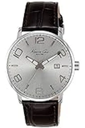 Kenneth Cole Kenneth Cole IKC8006_PLATEADO Analoog kwartshorloge voor heren, met leren armband