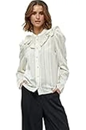 Minus Dames Belima Shirt, Zand Grijs, 12