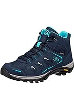 BRUTTING Mount Frakes High Dames Trail-hardloopschoenen, Marineblauw/grijs/turquoise, 38 EU