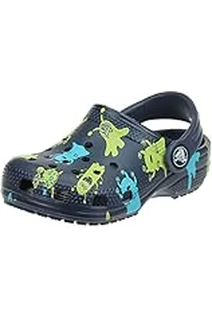 Crocs Classic Graphic Unisex Kids Klomp, Print monster, 4 UK Child