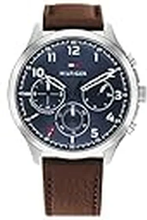 Tommy Hilfiger Asher herenhorloge met meerdere wijzerplaat, kwartshorloge, , Eén maat, Met bandjes