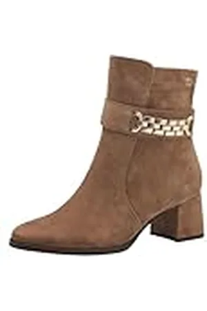 Tamaris Comfort Elegante dameslaarsjes met hak van leer, , 37 EU