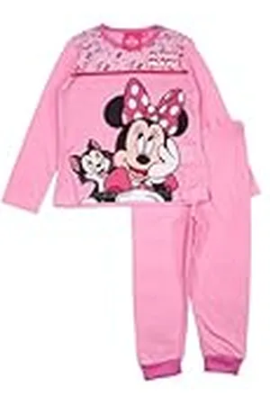 Disney Pyjama van katoen voor meisjes, comfortabele en stijlvolle outfit voor meisjes, Minnie Mouse-design, , 8 Jaren