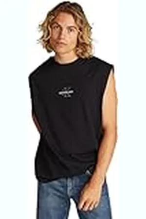 Calvin Klein CK JEANS Heren MONOLOGO MOUWLOZE TEE J30J327493, zwart (Ck Black), XXS, , XXS