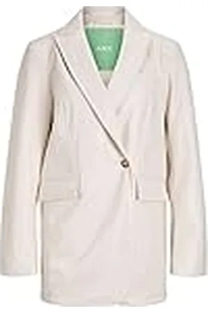 JACK & JONES Dames JJXX JXMARY Faux Leather Blazer, Seedpearl, S