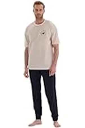 Dagi Heren Cotton Pyjama Set, Off White, L, , L