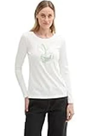 TOM TAILOR T-shirt met lange mouwen voor dames, , XS
