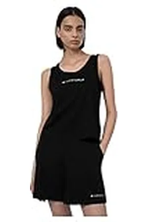 4F T-shirt F567 Color Deep Black, maat L voor dames, , L