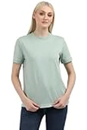 Calvin Klein Jeans Dames geborduurd CK Regular TEE J20J224439, S/S T-shirt, grijs, XXL, , XXL