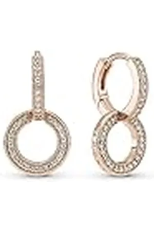 PANDORA Pendientes de aro doble 289052C01 Rose