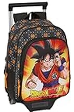 Safta DRAGON BALL kinderrugzak met trolley 705, ideaal voor kinderen van verschillende leeftijden, comfortabel en veelzijdig, kwaliteit en duurzaamheid, 27 x 10 x 33 cm, , , Standaard