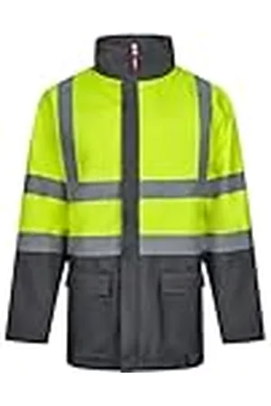 Velilla 306003; 4-in-1 parka, grijs en neongeel, maat M