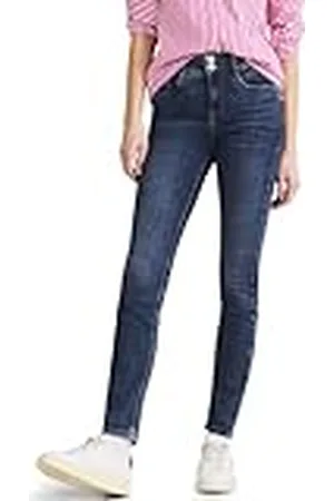 Street one Dames jeansbroek slim en high, , 25W x 32L