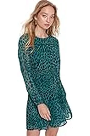 Trendyol Dames Woman Mini Skater V-hals geweven stof jurk, , 34