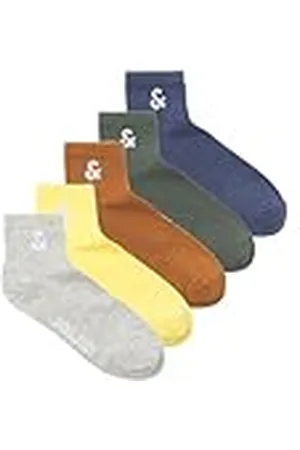 JACK & JONES JACMILO Short Tennis Socks, pak van 5, , One Size