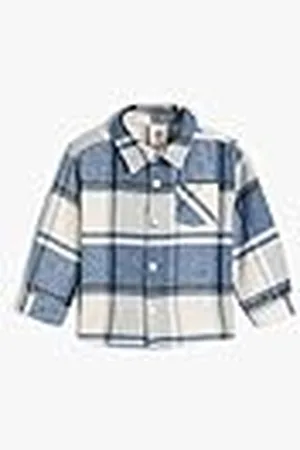 Koton Babyboy shirt met lange mouwen, zakdetail, snap-sluiting, , 9-12 Maanden