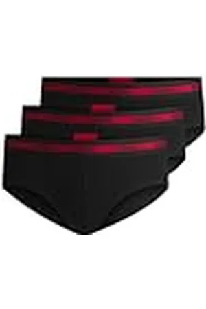 HUGO BOSS Heren HIPBR Triplet Planet Drie-Pack Logo-Tailleband Slips in Stretch Katoen, , XXL