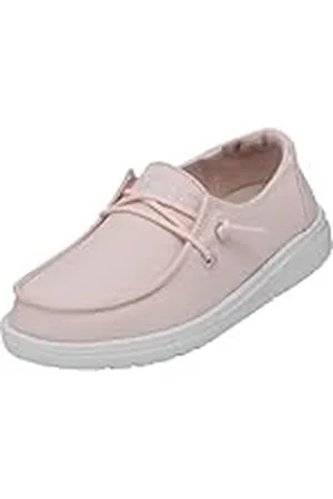 Hey dude Wendy Youth Slub Canvas Moccasin, Pink, 32 EU, , 32 EU