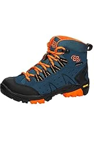 BRUTTING Mount Bona High Kids Trekking- en wandellaarzen voor kinderen, uniseks, Petrol Oranje, 41 EU